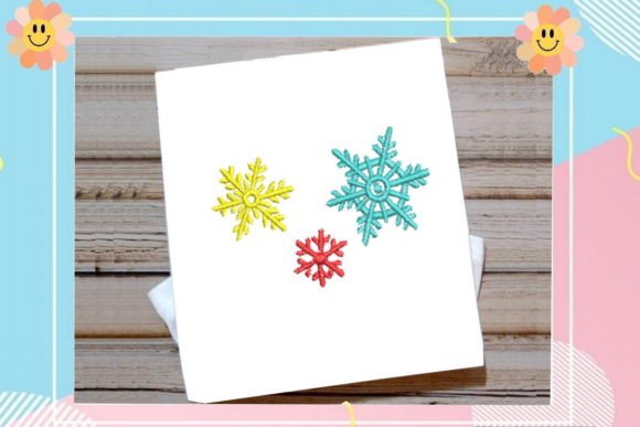Colored Snowflakes