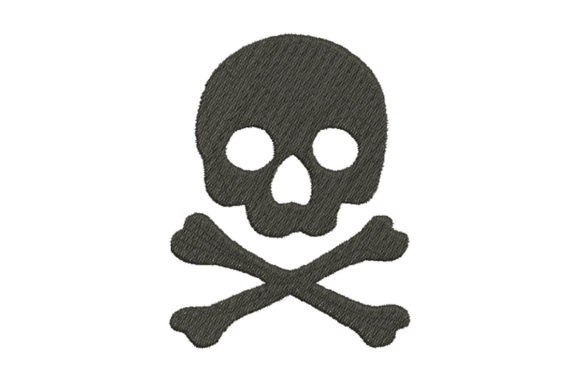Danger Hazard Sign with Skull