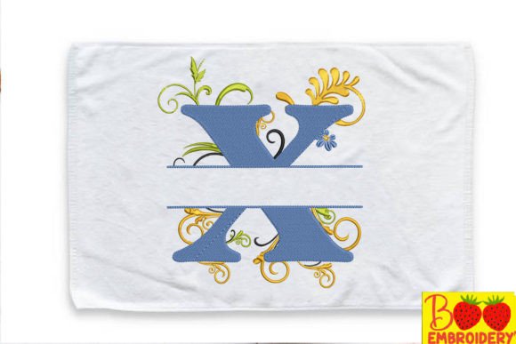 Floral Letter X