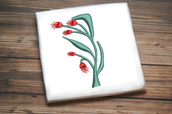 Floral Monogram Letter I