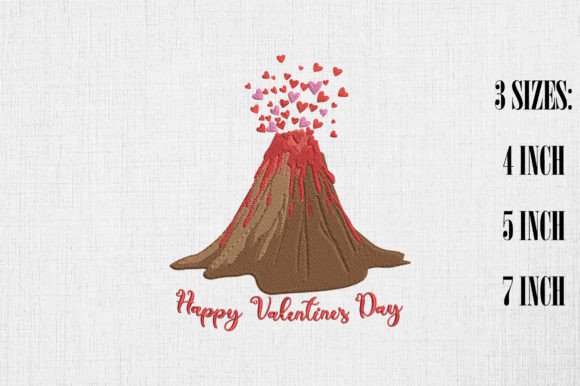 Happy Valentine’s Day Love Heart Volcano