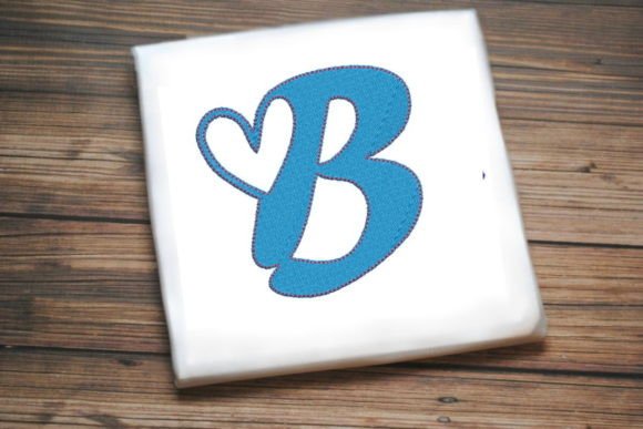 Letter B with Beautiful Heart