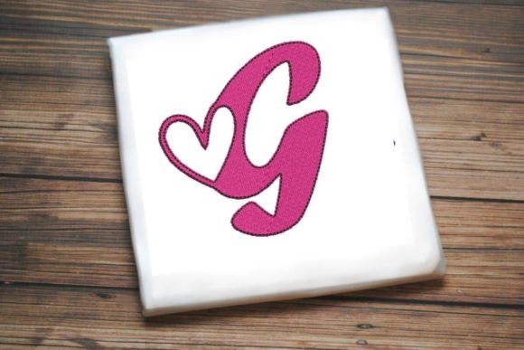 Letter G with Beautiful Heart