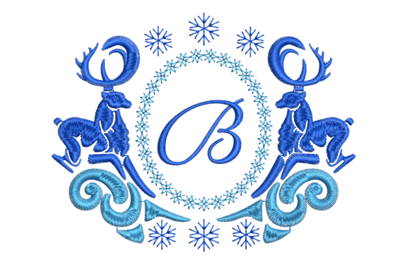 Monogram Winter Deer B