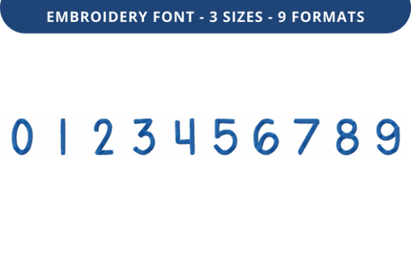 Sunny Box Font 0 to 9