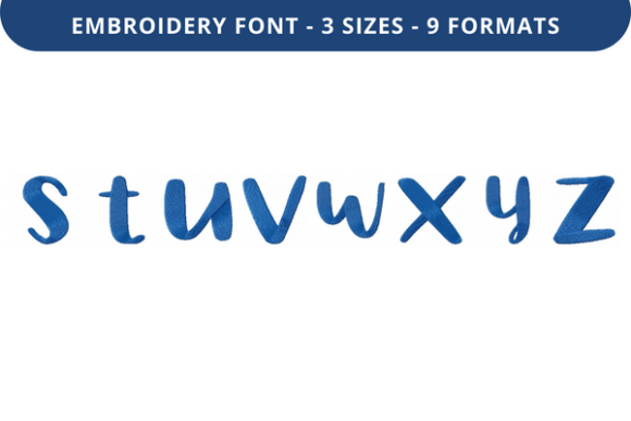 Tropic Berry Font Lowercase S to Z